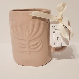 Rae Dunn Blush Double-sided Mug "BLISS" NWT